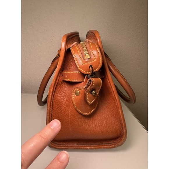 DOONEY & BOURKE Vintage Bag All Weather Leather Satchel 2Way USA 80s 90s Brown** - Picture 11 of 16